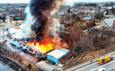 Penobscot McCrum potato processing plant on the Passagassawakeag River in Belfast caught fire early Thursday